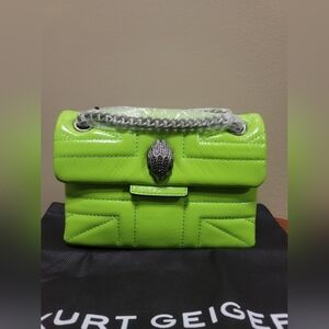 Mini Leather Kensington Leather Shoulder Bag KURT GEIGER LONDON